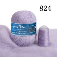 Пух норки 50г/350м (+20г додаткова нитка) 824 лаванда