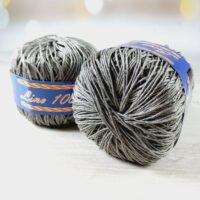 Пряжа LINO 100% 50г/150м 3660 свiтло сiрий