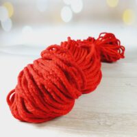 Шнур х/б Євро вязаний 5мм 517/4 Нітрон червоний