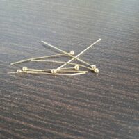 Піни мідні з кулькою 25*0,5мм Золото 20шт