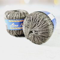 Пряжа LINO 100% 50г/150м 101 бежево-сiрий
