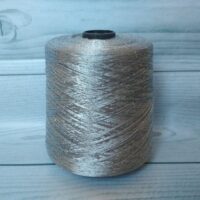 Пряжа Бобина Пайета 2мм 100г/800м серый