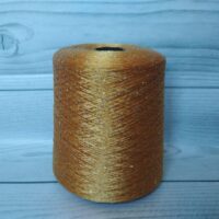 Пряжа Бобина Пайета 2мм 100г/800м горчица