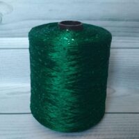 Пряжа Бобина Пайета 3мм 100г/800м изумруд