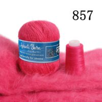Пух норки 50г/350м (+20г додаткова нитка) 857 малина