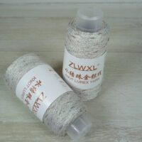 Китай KNOT YARN Шишибрики 50г/500м 95 білий Вузликовий люрекс