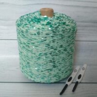 Пряжа Королевская пайетка 100г/250м №5 бирюза