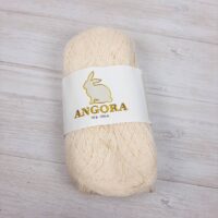 Пряжа Китай Ангора 50г/350м 08 молочная пенка