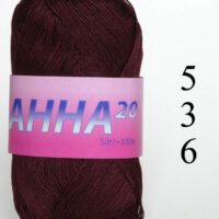 Пряжа Анна 20 50г/330м 536 бордо