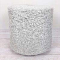 Пряжа Китай Ангора 50 100г/900м F36 светло-серый меланж