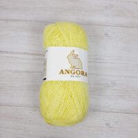 Пряжа Китай Ангора 50г/350м 07 светло-желтый