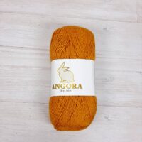 Пряжа Китай Ангора 50г/350м 909 горчица