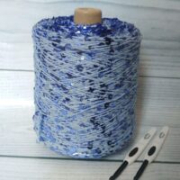 Пряжа Королевская пайетка 100г/125м №14 светло-фиолетовый