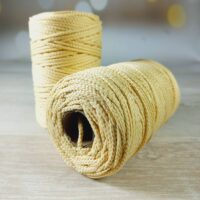 Шнур ПЕФ вязаний 3мм 100м №135 ваніль 10277