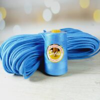 Шнур для прошивних корзин 5мм 100м  плетений №421 свю синій+ нитка в тон