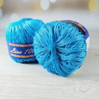 Пряжа LINO 100% 50г/150м 1001 бiрюза