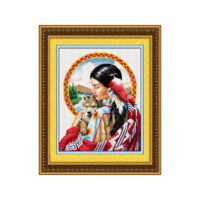 Дантель Арт.843, канва с рисунком