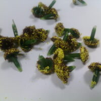 Срединка №12 желто-коричневая средняя 12мм