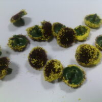 Срединка №15 желто-коричневая большая 20мм