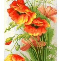 Дантель Арт.943, канва с рисунком