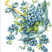 Дантель Арт.399, канва с рисунком