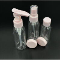 Дорожній набір ємностей, рожевий 5шт PET-015