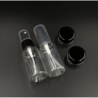 Дорожній набір ємностей, чорний 4шт PET-016