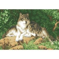 Дантель Арт.8145, канва с рисунком