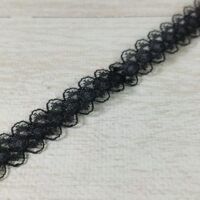 Мереживо Амелі (нестрейчове) 1,5см чорне 215 чорне