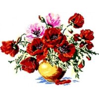 Дантель Арт.866, канва с рисунком