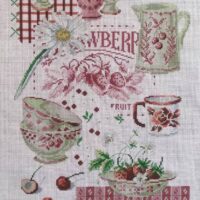 Дантель Арт.8203, канва с рисунком