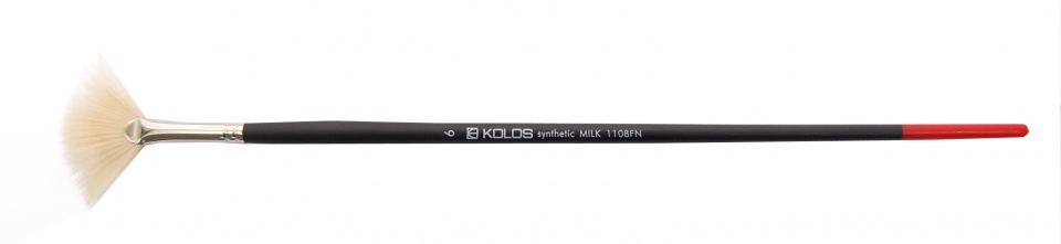 Щетина веерная Rosa Milk Kolos 1108FN №6 д.р. кисть