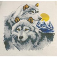 Дантель Арт.702, канва с рисунком