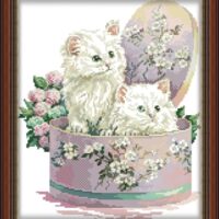 Дантель Арт.7217, канва с рисунком