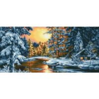 Дантель Арт.1111, канва с рисунком
