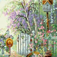 Дантель Арт.8102, канва с рисунком