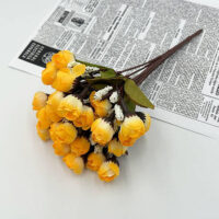 Букет Ранункулюс 2см 15шт 21см Насичений жовтий