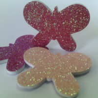 Бабочки АС0115С розовые