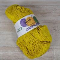Пряжа Еко Сіверяночка 200г/500м жовтий мерінос