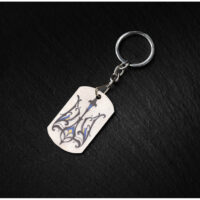 Брелок металический Тризуб 50*30мм BR-109