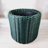 Кошик з ротангу Циліндр Низький 12л 28см*30см вiрiдiановий