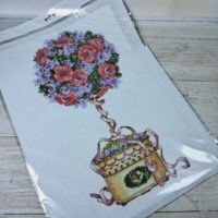 БлагоДар 14-84 Маки в кашпо 33*45см схема для вишивки нитками