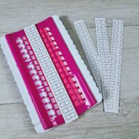 FA21-3 Органайзер для ниток та голок (30 відділень) рожевий 17*11см