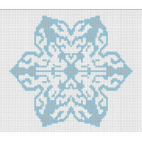 ВДВ Т-0215 Сніжинка схема для вишивання бісером 18*16см габардин