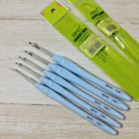 Алюмінієвий гачок для в'язання з пластиковою ручкою 5,50мм/16см SKC