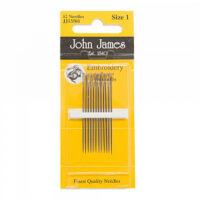 JJ13501E Голка вишивальна №1 (1 блістер х 12 голок) JohnJames (Англія)