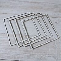 Окно для декора белое 17*17см шир.0,5см