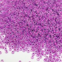 Бісер 08728/1 Preсiosa 10/0 фіолетовий кристальний з неоновим отвором матовий 25г