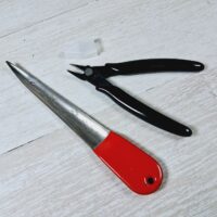 Інструмент для плетення ротангом, ніж для лози з ручкою + кусачки 18,5см