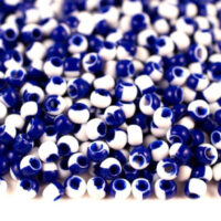 Бісер 03730 Preсiosa 10/0 синій непрозорий строкатий 25г